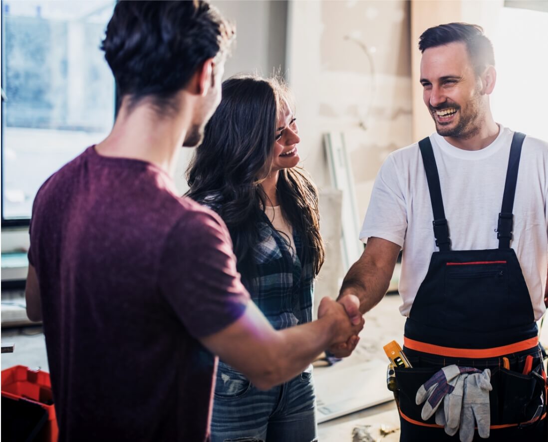 The Best Home Remodeling Contractor in Franklin, MI - couple-meeting-with-contractor